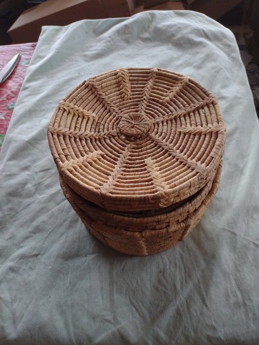 Cesto pollici tessuto rattan - cesto,