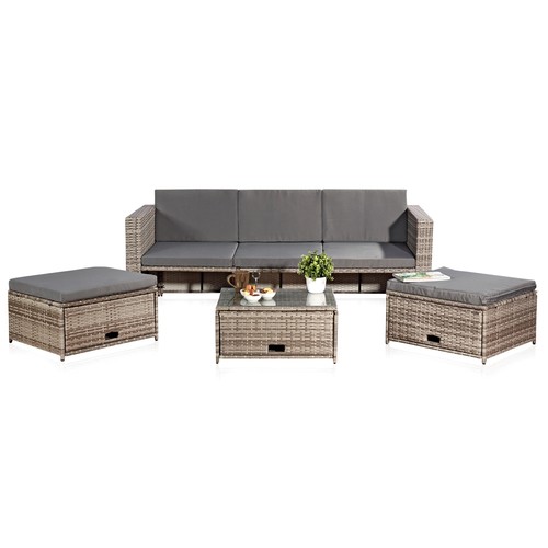 Set giardino polyrattan - set,