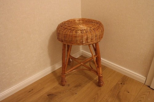 Sgabello vimini intrecciato - vimini,