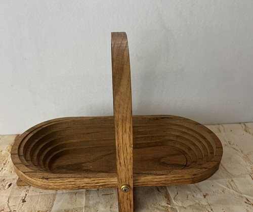 Cestino pieghevole legno - cestino,