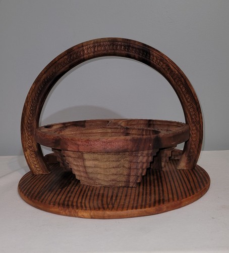 Fisarmonica vintage legno - in,